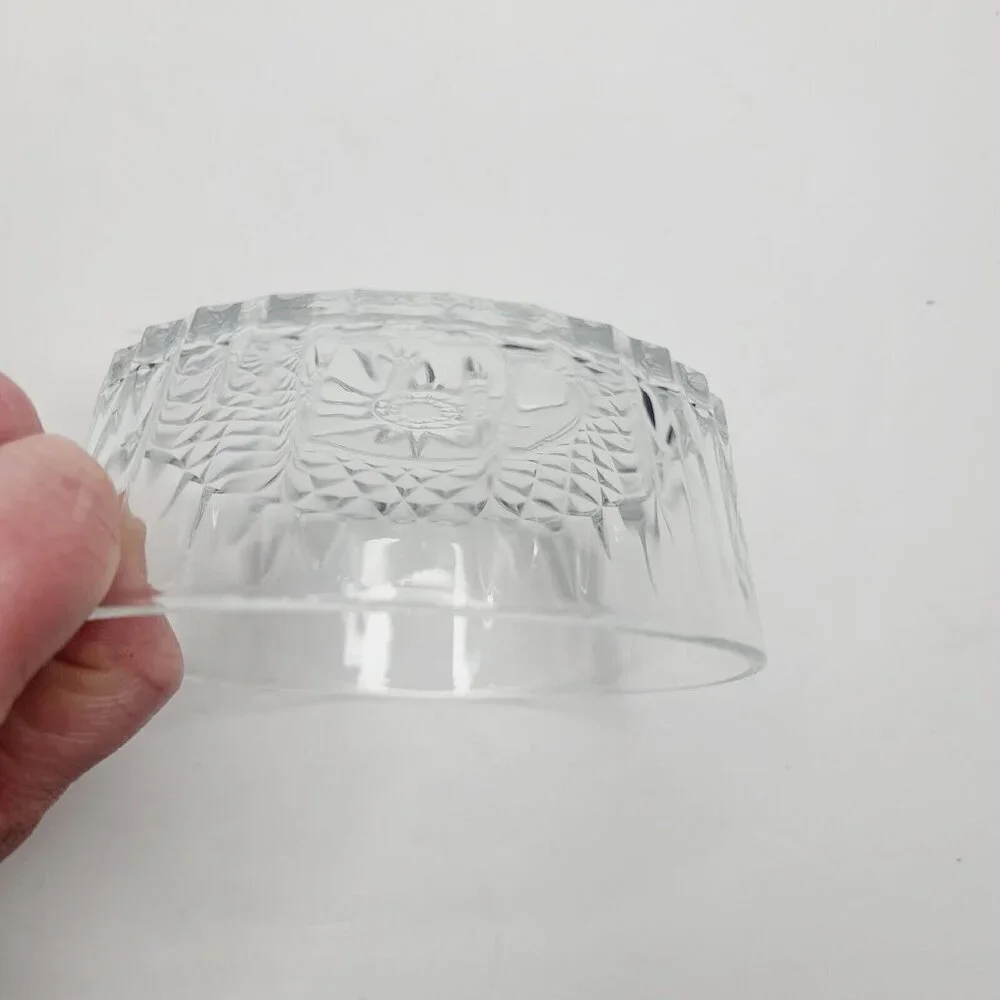 Vintage Arcoroc France Clear Crystal Glass 4